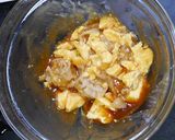 レンジで簡単！海老焼売チリ玉丼作り方3写真