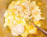 付け合わせに☆丸ごと南瓜の半熟卵グラタン作り方6写真