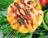 付け合わせに☆丸ごと南瓜の半熟卵グラタン作り方11写真