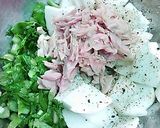 かぶとかぶの葉サラダ作り方1写真