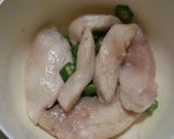 とり胸とオクラの和え物糖質制限ダイエット作り方3写真