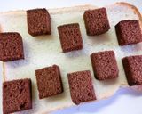 胡桃りんご＊チョコケーキトースト作り方5写真
