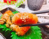 くるくる巻いて大葉焼豚♡作り方4写真