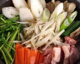 秋田県の郷土料理　きりたんぽ鍋作り方5写真