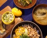 鶏胸肉de♡混ぜるだけ最強の鶏そぼろ丼！作り方6写真