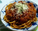 生麺みたいなミートソーススパゲティー作り方4写真