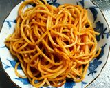 生麺みたいなミートソーススパゲティー作り方2写真