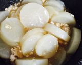 大根のひき肉あんかけ作り方5写真
