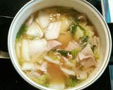 白菜・玉ねぎ・豚バラの中華スープ♬作り方6写真