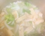 白菜と油あげのシンプルみそ煮込みうどん作り方4写真