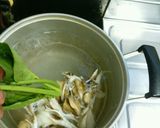 舞茸とほうれん草のクリームパスタ作り方5写真