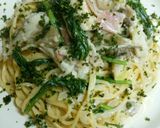 舞茸とほうれん草のクリームパスタ作り方14写真