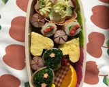 小学生女子ニコニコ 2段弁当作り方1写真