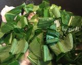 鶏むね肉と小松菜のオイ酢ターソース炒め作り方4写真