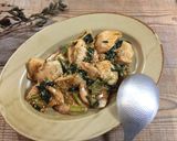 鶏むね肉と小松菜のオイ酢ターソース炒め作り方6写真