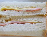 甘くないフレンチトースト＊ハム＆チーズ作り方3写真