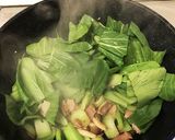 ☆時短チンゲン菜とベーコンとしめじ丼☆作り方2写真