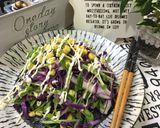 簡単♡お洒落紫キャベツと豆苗コーンサラダ作り方3写真