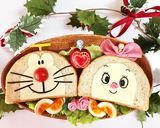 ドラえもんとドラミちゃんのデコ食パン作り方7写真