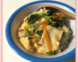 約100円で！厚揚げのあんかけ玉子とじ作り方5写真