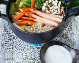 とろろで食べる♥白味噌とおだしのカニ鍋作り方5写真