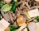 温玉のせ⭐簡単すき焼き風丼ぶり♪作り方6写真