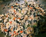 ひじきの煮物２段活用、混ぜご飯＆つくね作り方6写真