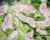 きのこと白菜の食べる野菜かきたまスープ鍋作り方4写真
