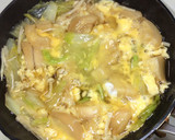 白菜とお麩のとろ〜り卵とじ作り方5写真