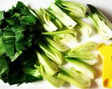 鶏もも肉とチンゲン菜とシメジのとろみ中華作り方2写真