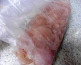 鶏ささみの味噌チリソース！作り方1写真