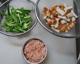 マカロニのカレーマヨ（竹輪・ピーマン入）作り方1写真