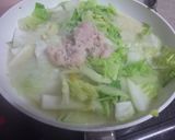 ぽかぽか❤　白菜の豆乳煮作り方4写真