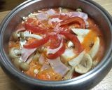 凍らせトマトのキムチ鍋。作り方3写真