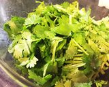 夫が作るパクチースパゲティ作り方1写真