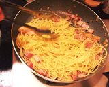 夫が作るパクチースパゲティ作り方4写真