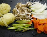 だれでも簡単！フライパングラタン(舞茸)作り方1写真