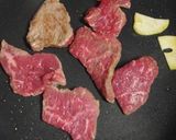 さっと焼いた牛肉と香菜のサラダ作り方6写真