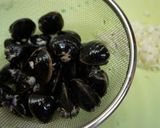 しじみのニンニク紹興酒蒸し作り方1写真