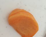 柿のじゃこ炒め ＊離乳食作り方2写真