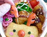 クリスマスキャラ弁☆トナカイ稲荷とサンタ作り方7写真