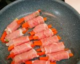 大根と人参の肉巻き作り方4写真