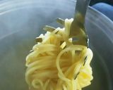 明太子がフライパで跳び跳ねない明太パスタ作り方1写真