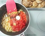 簡単ふわふわ煮込みハンバーグ作り方9写真