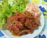 簡単ふわふわ煮込みハンバーグ作り方11写真