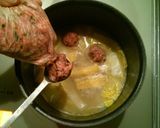 肉団子の豆乳スープ作り方3写真