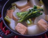 ストウブで大根と厚揚げと小芋の炊いたん作り方4写真