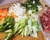 塩辛焼きそば(　´･ω･ ` )σ作り方1写真