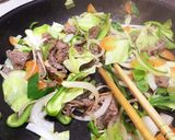 塩辛焼きそば(　´･ω･ ` )σ作り方3写真
