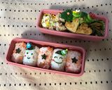 かわいい幼稚園ニコニコたわら弁当作り方2写真